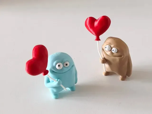Valentine's Day Gift - Cute funny clay figurine — Фото 4 из 4