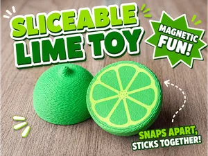 Sliceable magnetic lime