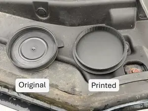 Toyota Auris headlamp cover cap replacement