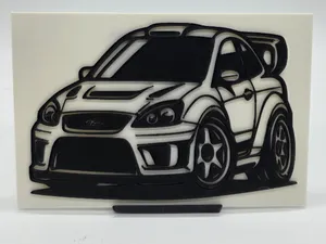 2D Wall Art Ford Focus WRC 99–01 TinyCar