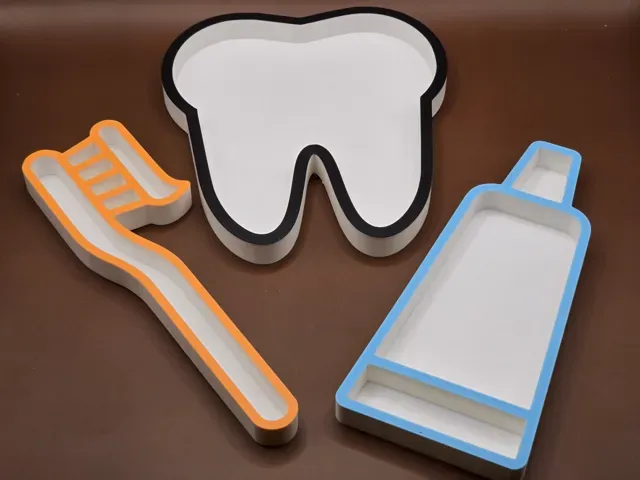 Tooth Paste Brush Fill Tray Montessori Play