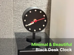 Black Desk Clock