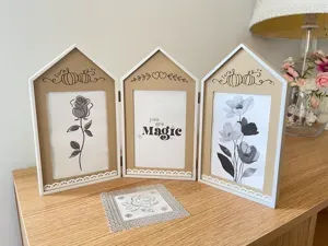 Triple Photo Frame – Fall Decorative Picture Frame