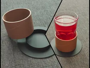 Glass stand for sofa