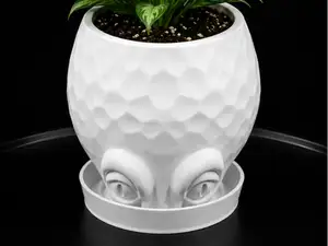 Alien Face Plant Pot - With Drip tray