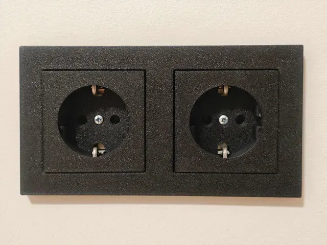 EU Wall Socket Frame with Cover in multiple sizes