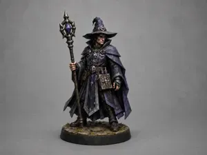 Dunkler Zauberer DnD Tabletop Magic Miniatur