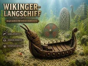 Viking Longship | Aquarium Decor & Shrimp Hideout