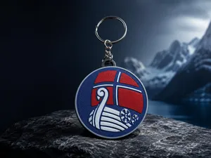 Viking longships keychain