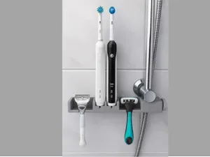 Duschstangenhalter für Oral-B und Rasierer