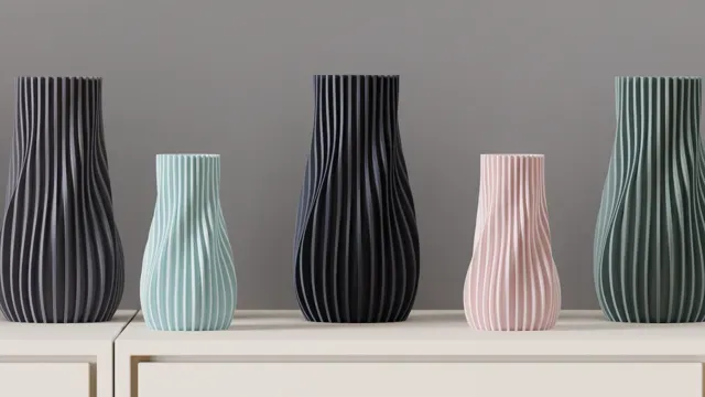 Vase. Modern Flowing Sculptural Vase — Image 12 of 17