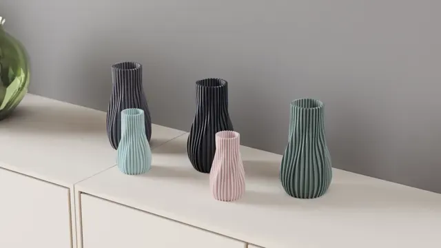 Vase. Modern Flowing Sculptural Vase — Image 8 of 17