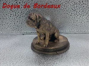 Dogue de Bordeaux Dog Bust – 7cm Miniature Statue