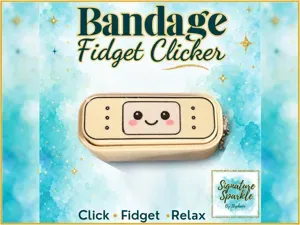 Cute Bandage Fidget Clicker Keychain