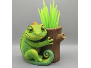 Chameleon decorative flowerpot
