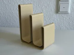 Doppel-Bücherhalter mit Fuzzy Skin