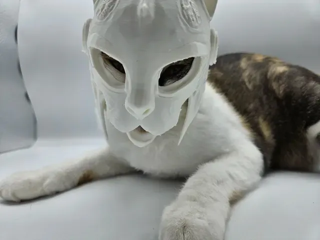 Mythic Feline Mask Fantasy Cosplay Helmet for Cats — Фото 3 из 7