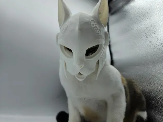 Mythic Feline Mask Fantasy Cosplay Helmet for Cats — Фото 4 из 7