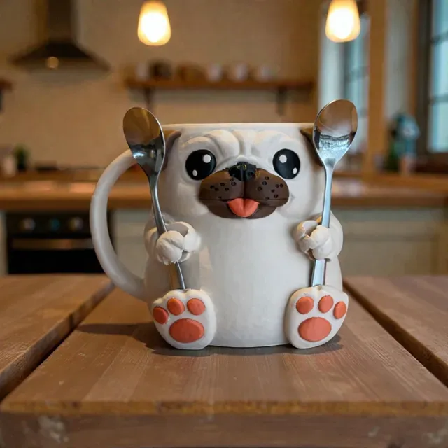 Cute Pug Ice Cream Pints Holder — Фото 2 из 3