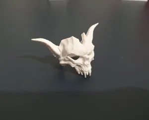 Demon Skull Ring with and without horns