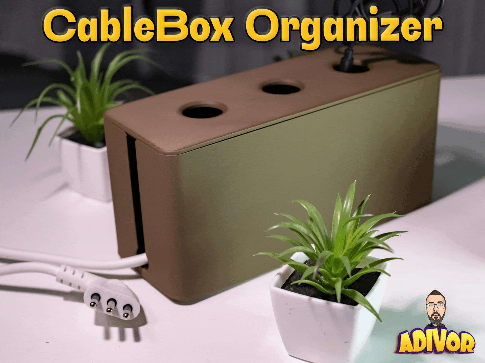 Cable Organizer Desk Wire Holder