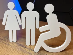 WC - Toilettenzeichen - Kennzeichnungschilder