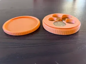 Euro coin holder