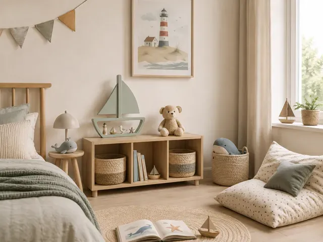Sailboat Display Shelf – Nautical Kids Room Decor — Image 3 of 6