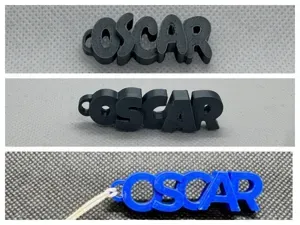 Porte Clés personnalisé avec le prénom Oscar