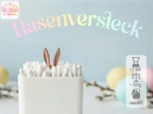 Aufbewahrung Wattestäbchen "Hasenversteck"