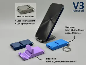 Small smartphone stand - print in place design