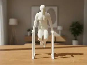 Mini Atleta alle Parallele – Dips Fitness Figurina