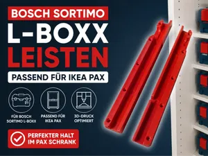 Bosch L-Boxx Schiene (neue Kiste) für IKEA Pax
