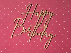 Happy Birthday Cake Topper
