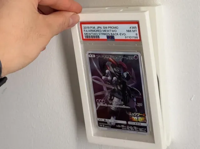 PSA Slab Wall Display: Easy Swap, Push Pin Mount