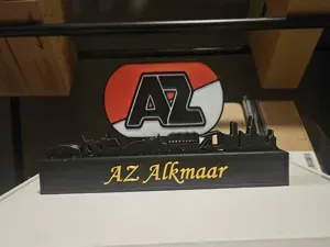 AZ Alkmaar Eredivisie met skyline KNVB