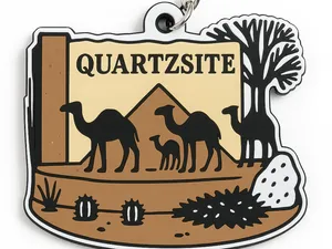 Quartzsite AZ Keychain