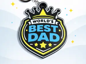 World’s Best Dad Keychain