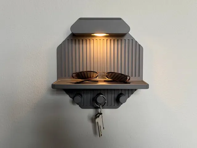 LED Entryway Organizer – Key Holder & Shelf — Фото 3 из 7