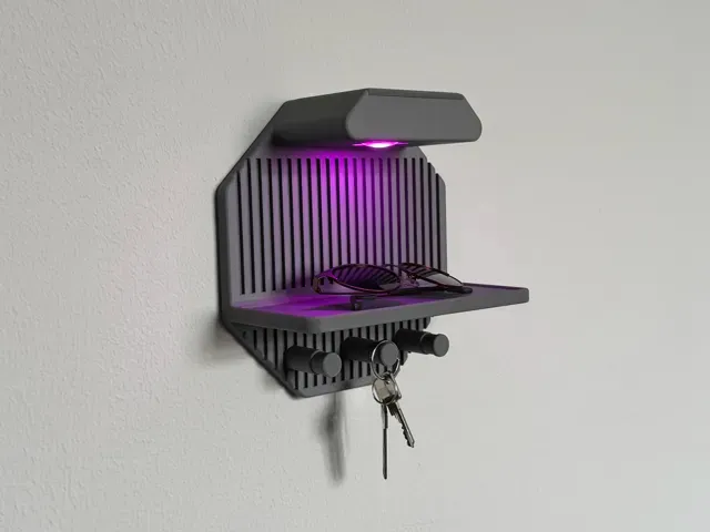 LED Entryway Organizer – Key Holder & Shelf — Фото 4 из 7