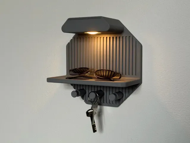 LED Entryway Organizer – Key Holder & Shelf — Фото 7 из 7