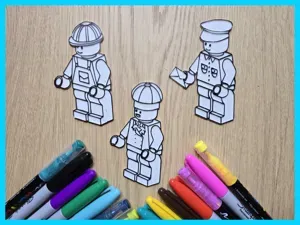 Brickman LEG0 DIY Coloring