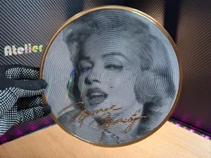 Vinyle décoratif illusion d'optique Marylin Monroe