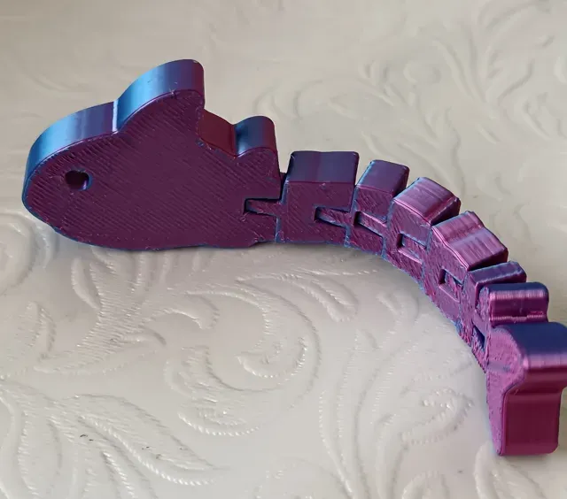 Articulated Flexi Shark Print-in-Place Fidget Toy — Фото 4 из 7
