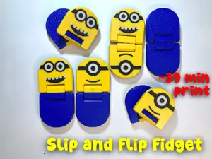 Minions Slip and Flip Fidget Toy (39 min print)