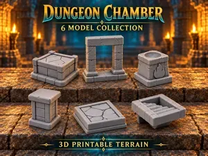 Simple Crack Dungeon Door Terrain