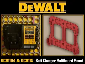 DCB1104 & DCB115 Battery Charger Multiboard Mount