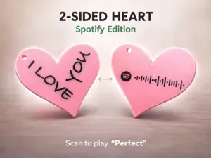 Heart Keychain with Spotify Code “Perfect”