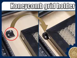 Honeycomb grid holder - Laser cutter accessory