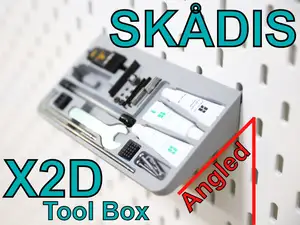 BambuLab X2D Angled Accessories Toolbox SKADIS